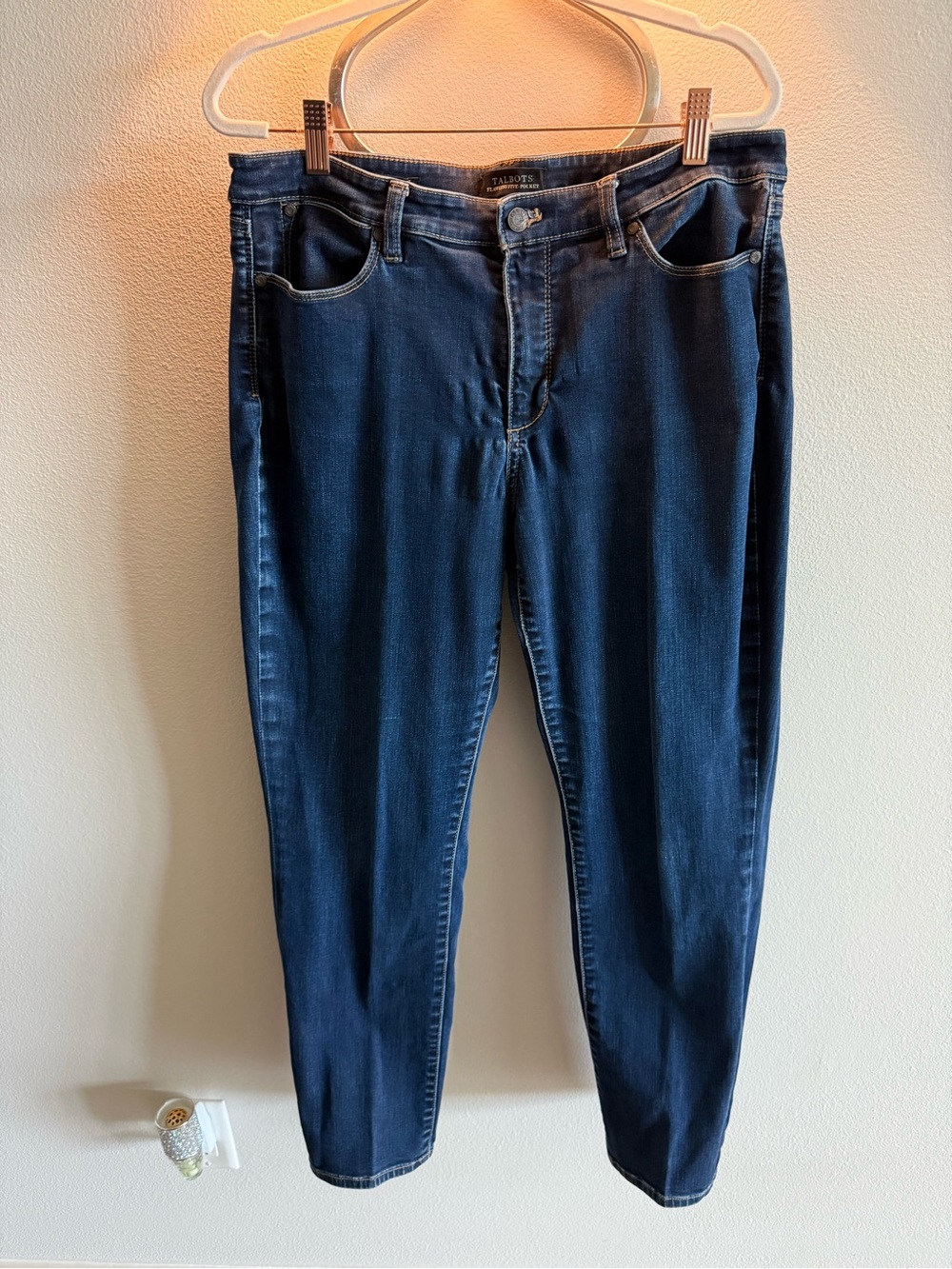 Talbots Flawless 5-Pocket Straight Curvy Dark Blue Women’s Jeans
